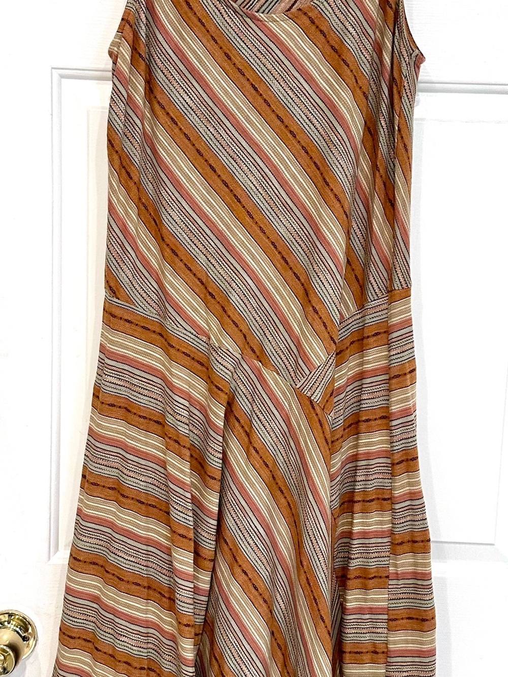 Lauren Ralph Lauren Desert Stripe Flare Dress – Size XL 100% Cotton - Picture 5 of 9